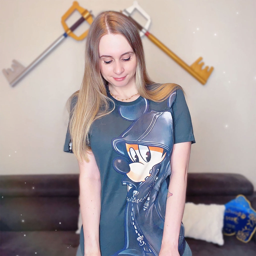 Image produit Kingdom Hearts - T-shirt Mickey Mouse gris