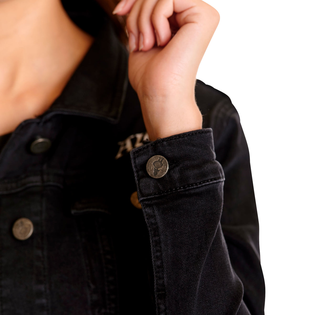 Produktbild Alice im Wunderland - Jeansjacke Damen schwarz