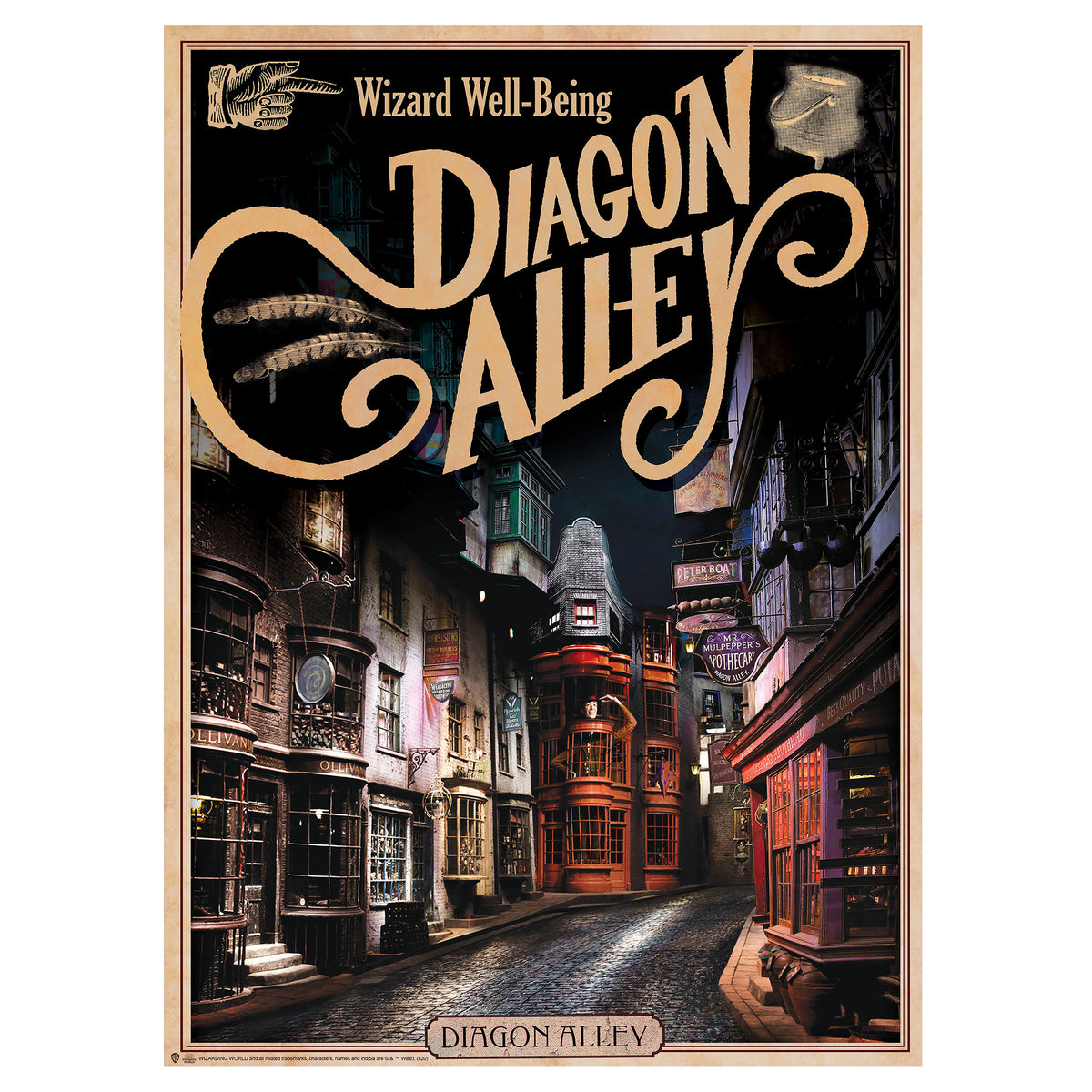 Image produit Harry Potter - Château de Poudlard & Allée des Embrumes Poster Ensemble de 2 pièces