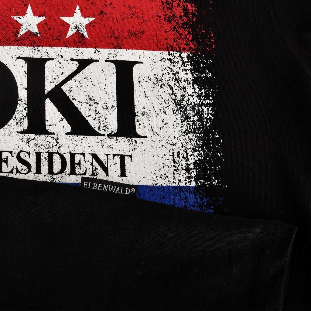 Immagine del prodotto T-shirt nera 'For President' per fan di Loki