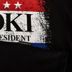 Immagine del prodotto T-shirt nera 'For President' per fan di Loki