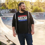 Immagine del prodotto T-shirt nera 'For President' per fan di Loki
