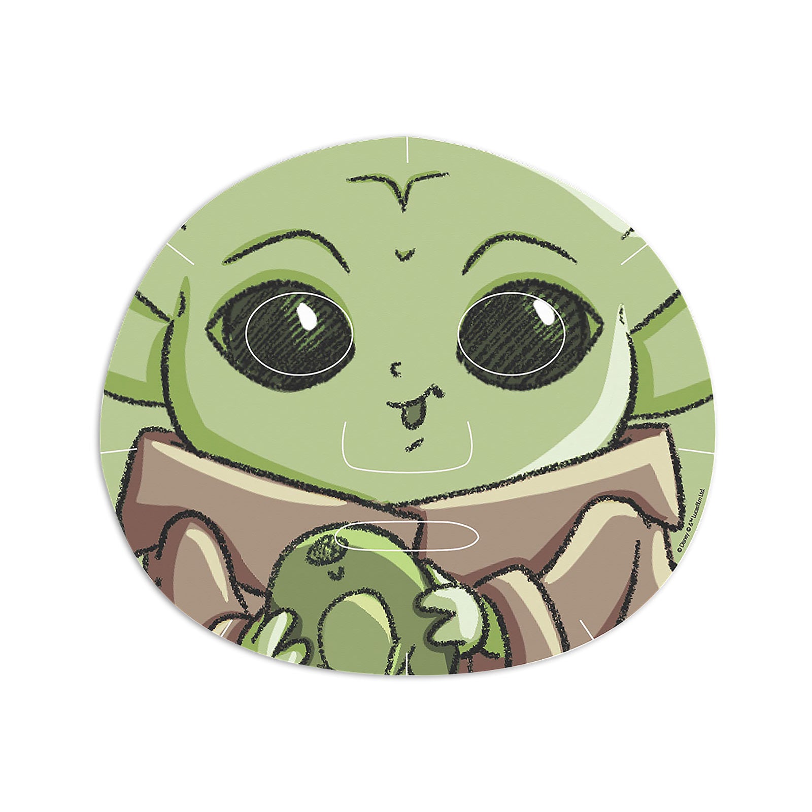 Image produit Masque en feuille Grogu - Star Wars The Mandalorian