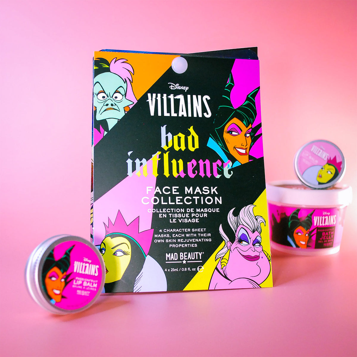 Product image Disney Villains - Characters Sheet Masks 4-piece set
