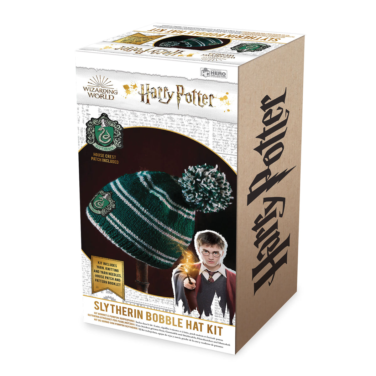 Immagine del prodotto Set per lavorare a maglia il cappello con pompon di Serpeverde - Harry Potter