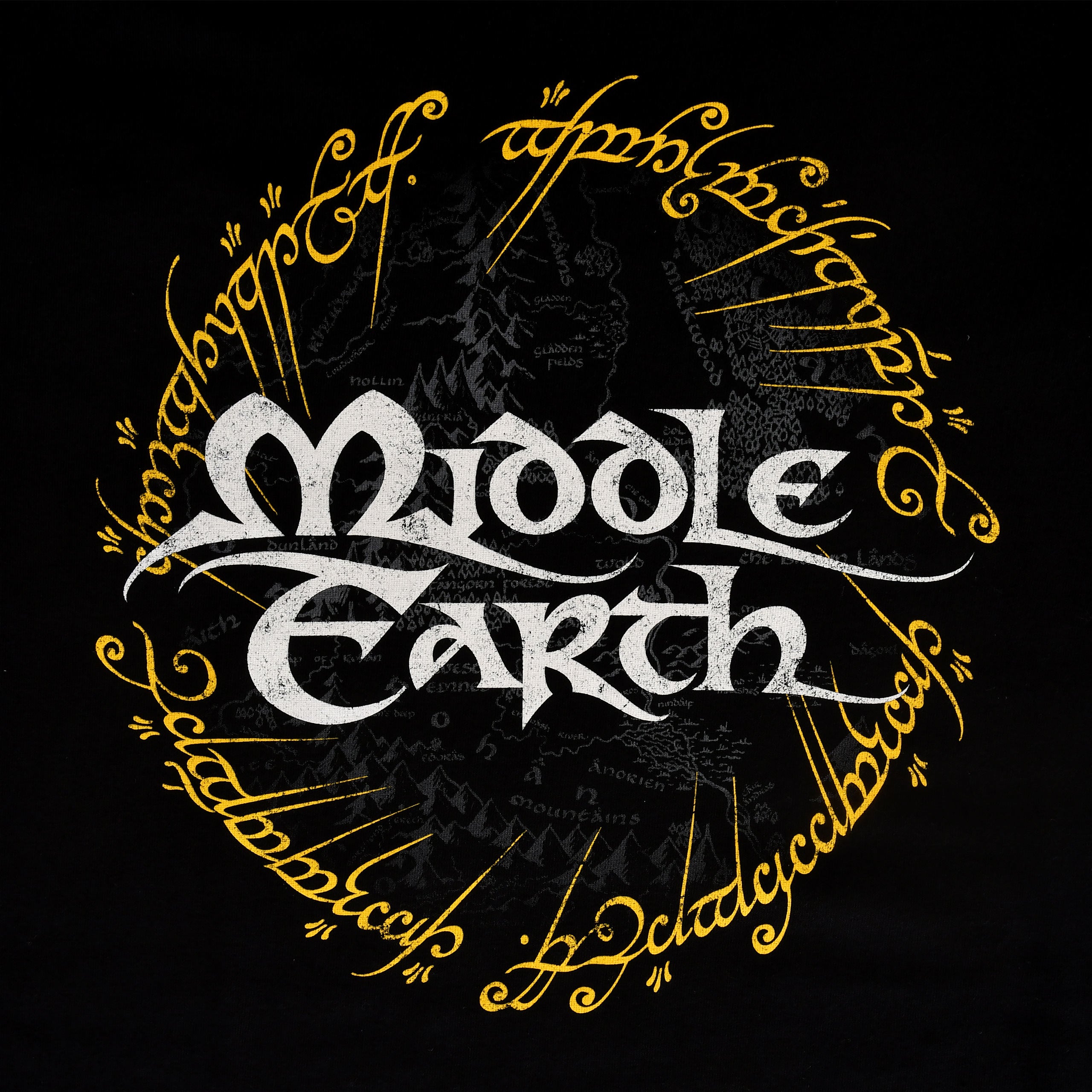Immagine del prodotto Il Signore degli Anelli - T-shirt della Terra di Mezzo nera