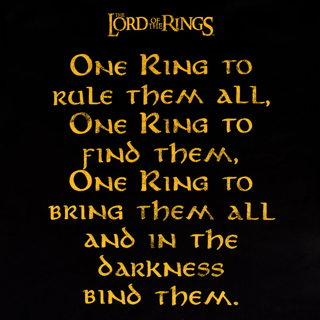 Produktbild Der Herr der Ringe - One Ring to Rule T-Shirt schwarz