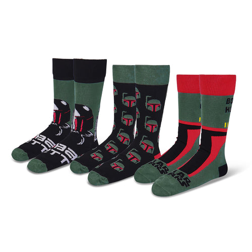 Image produit Star Wars - Boba Fett Chasseur de Primes Chaussettes Set de 3