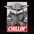 Image produit T-shirt Grogu Chilling noir - Star Wars Mandalorian