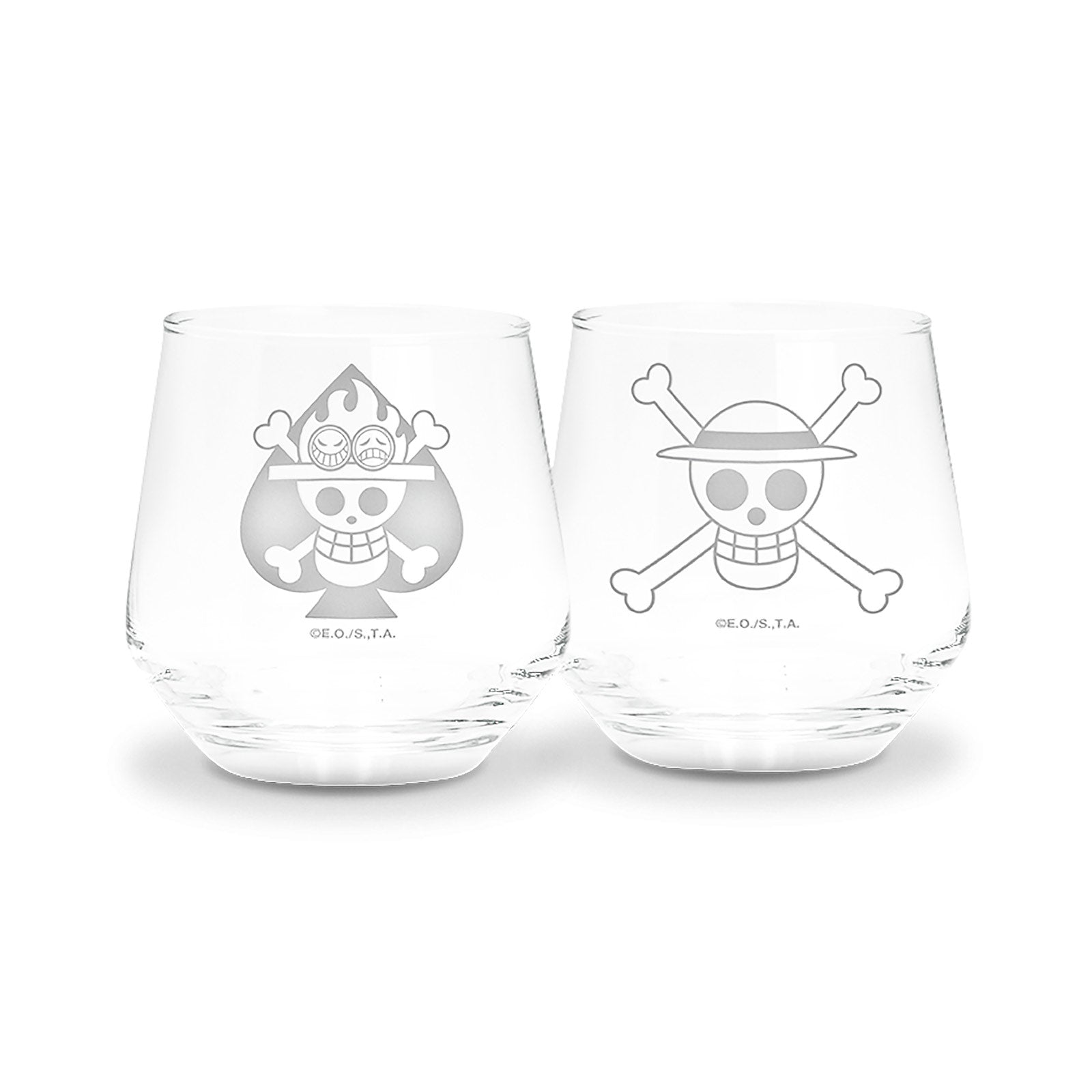 Produktbild One Piece - Ruffy & Ace Gläserset