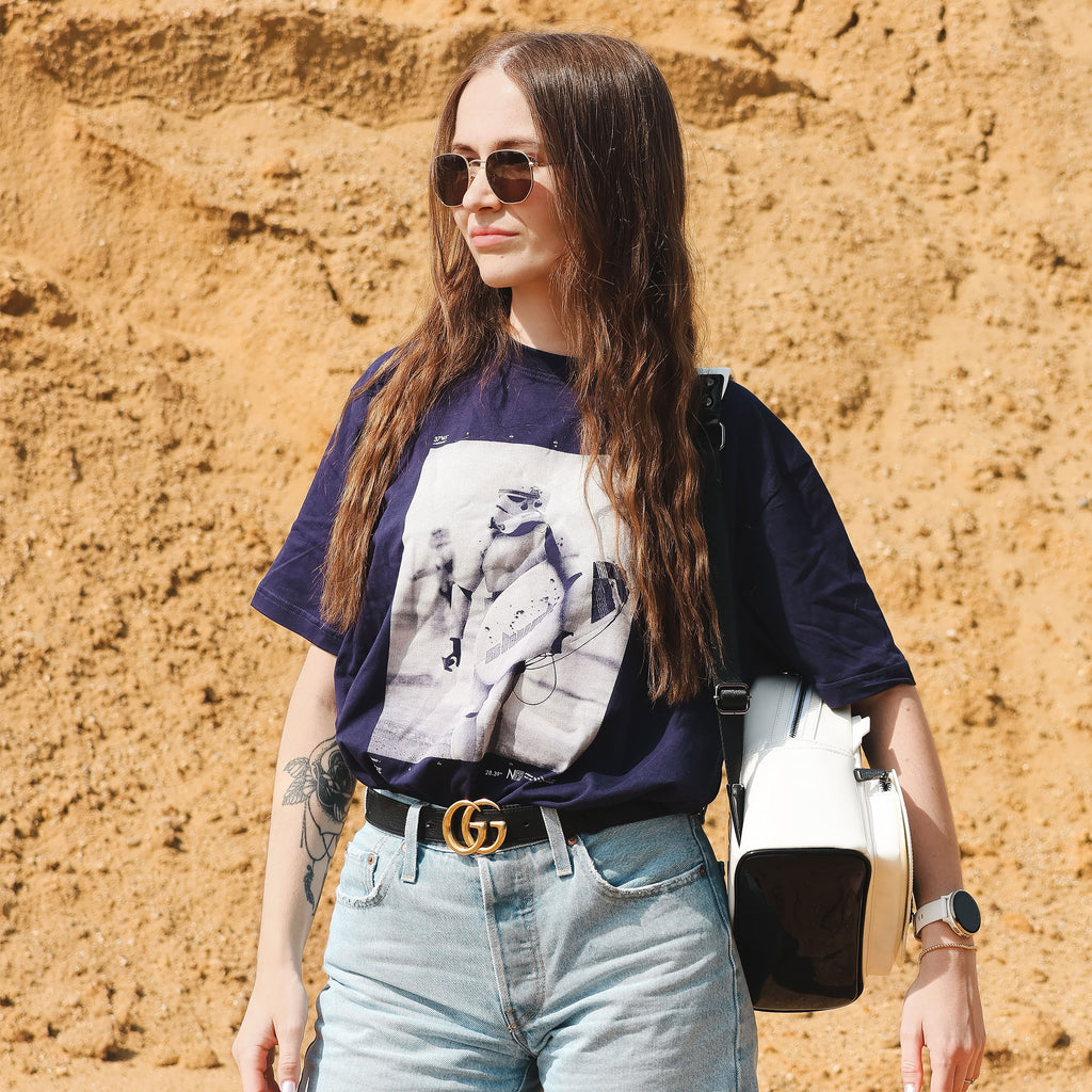 Immagine del prodotto T-shirt Surfing Trooper per fan di Star Wars blu
