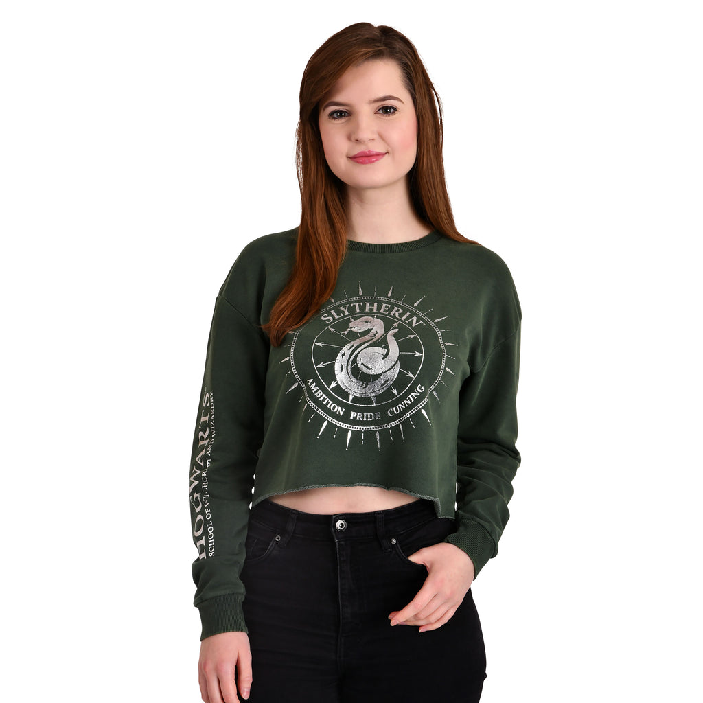 Immagine del prodotto Harry Potter - Maglione corto Slytherin da donna