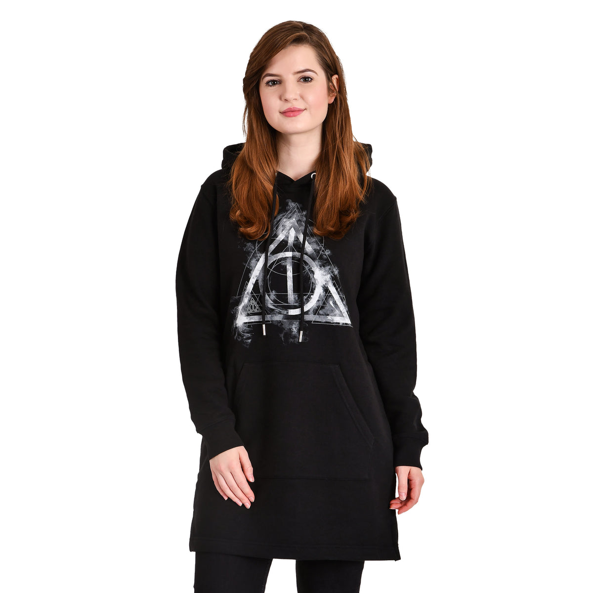 Produktbild Harry Potter - Smoky Hallows Sweatkleid mit Kapuze schwarz