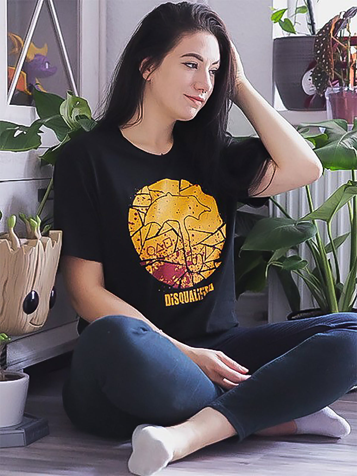 Image produit T-shirt Cookie Disqualified pour les fans de Squid Game noir