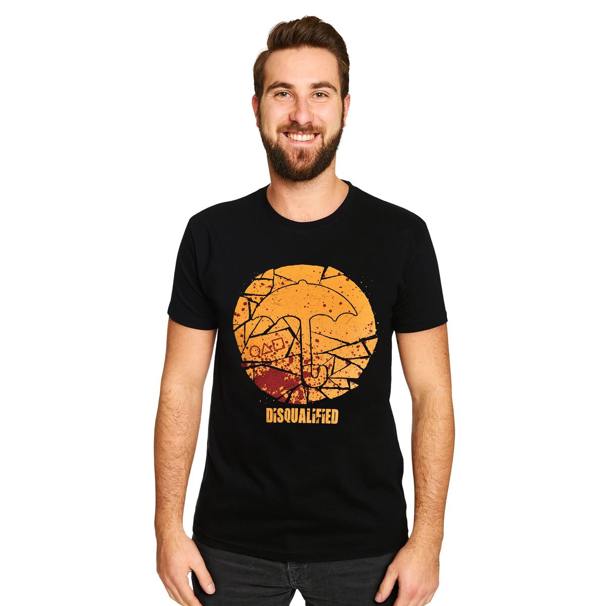 Image produit T-shirt Cookie Disqualified pour les fans de Squid Game noir