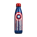 Immagine del prodotto Bottiglia d'acqua con logo dello scudo di Captain America