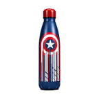 Immagine del prodotto Bottiglia d'acqua con logo dello scudo di Captain America