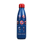 Immagine del prodotto Bottiglia d'acqua con logo dello scudo di Captain America