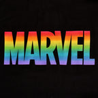 Image produit Marvel - T-Shirt Logo Pride Arc-en-ciel noir