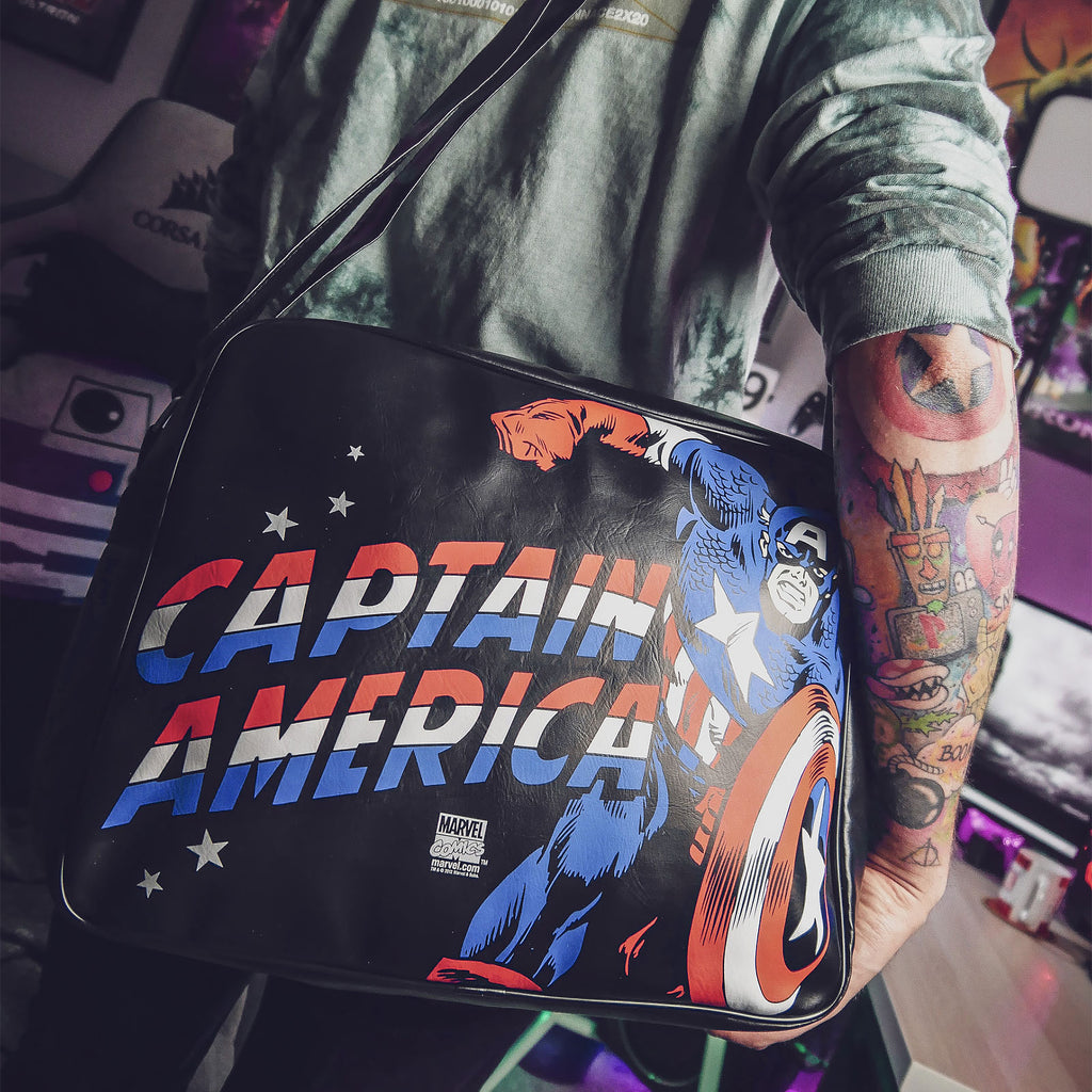 Image produit Captain America - Sac à bandoulière noir