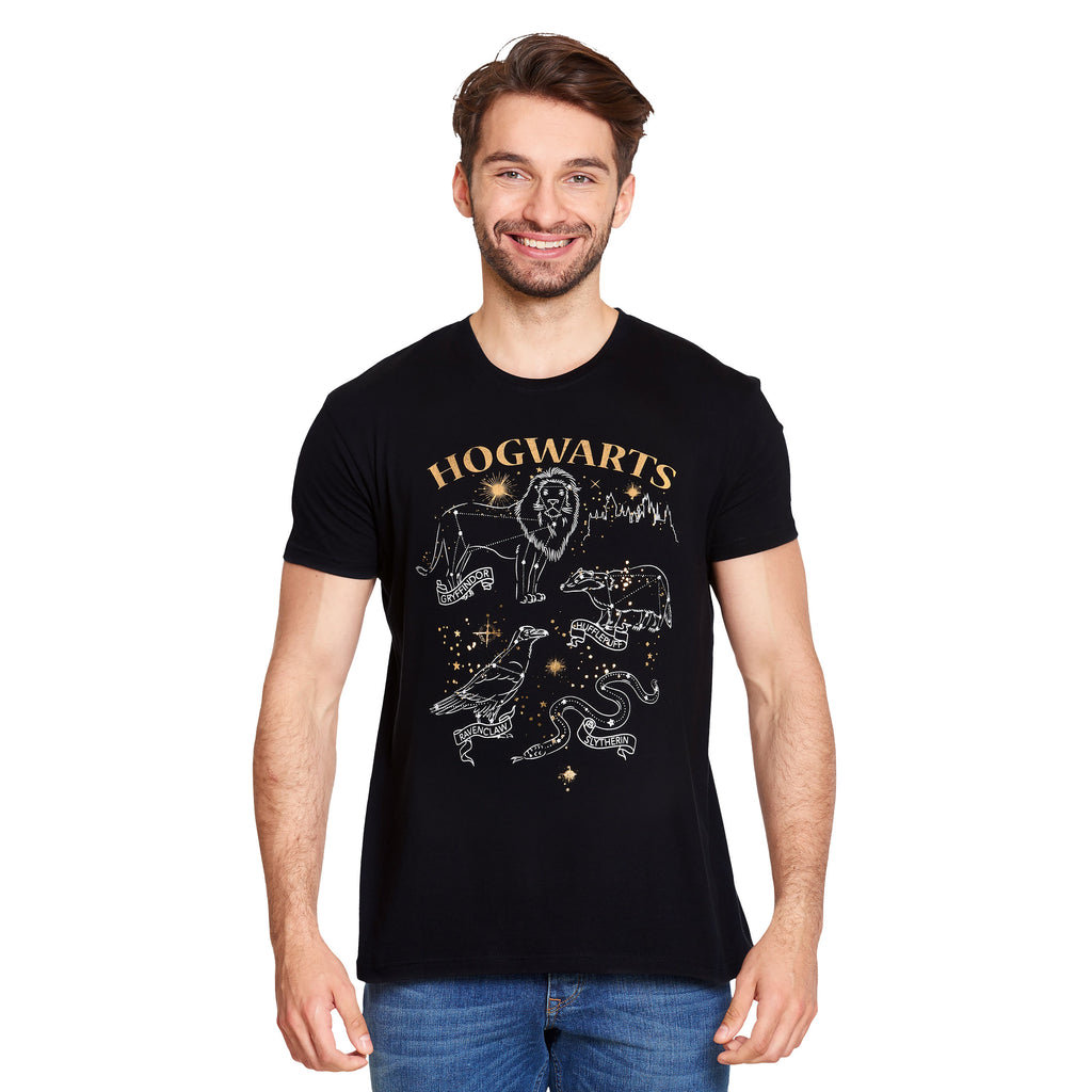 Produktbild Harry Potter - Hogwarts Häuser Wappentier T-Shirt schwarz