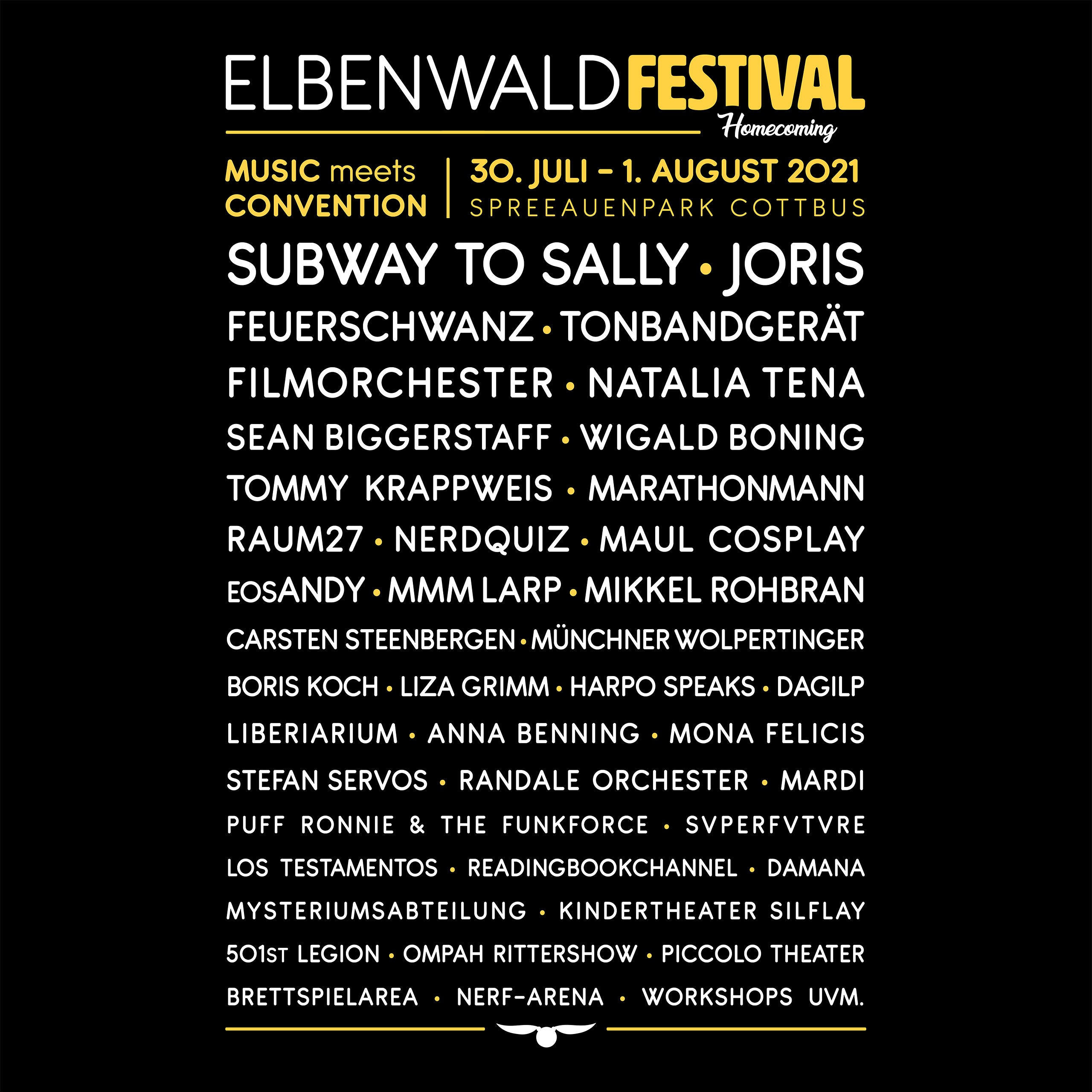 Produktbild Elbenwald Festival Homecoming Hoodie schwarz