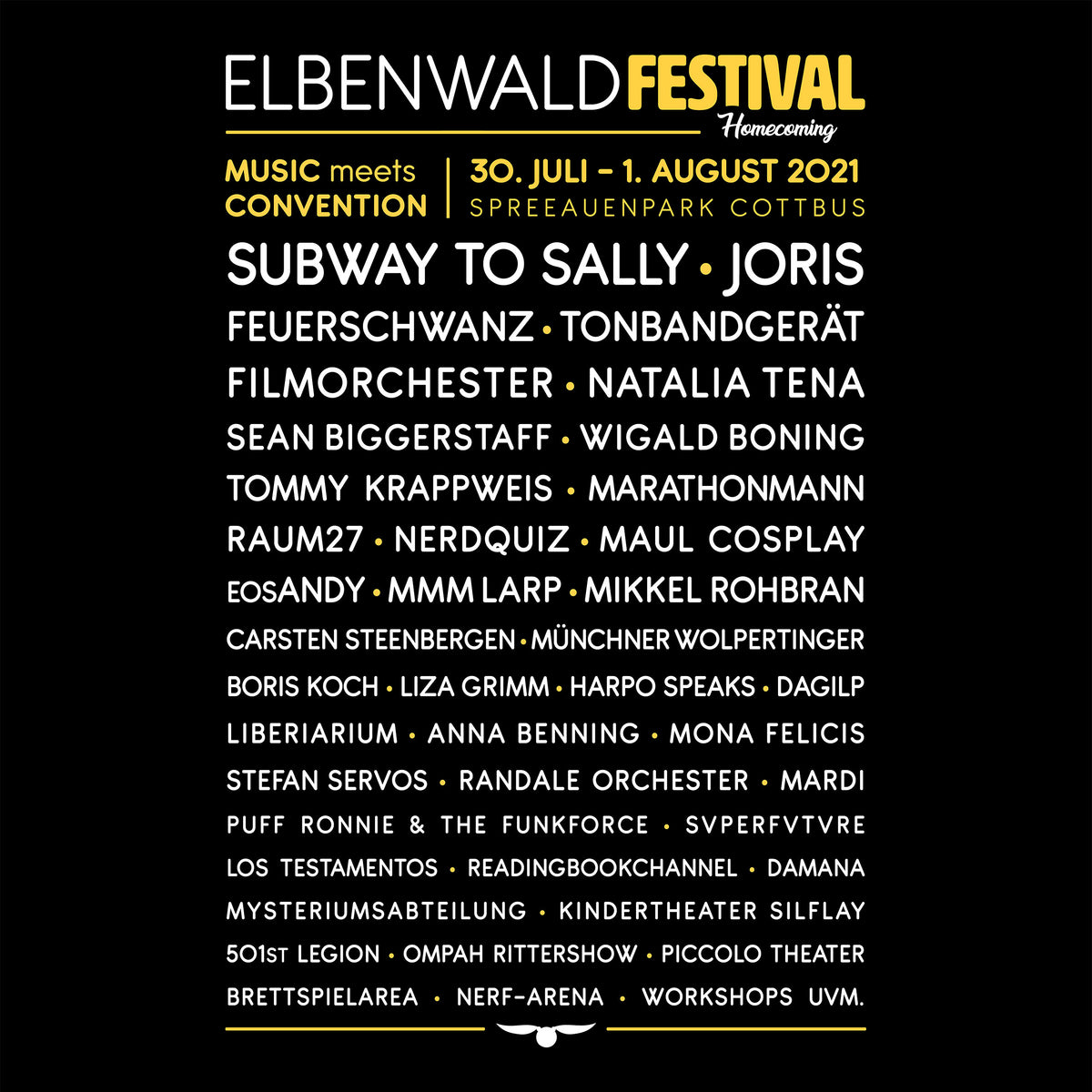 Image produit T-shirt noir Elbenwald Festival Homecoming