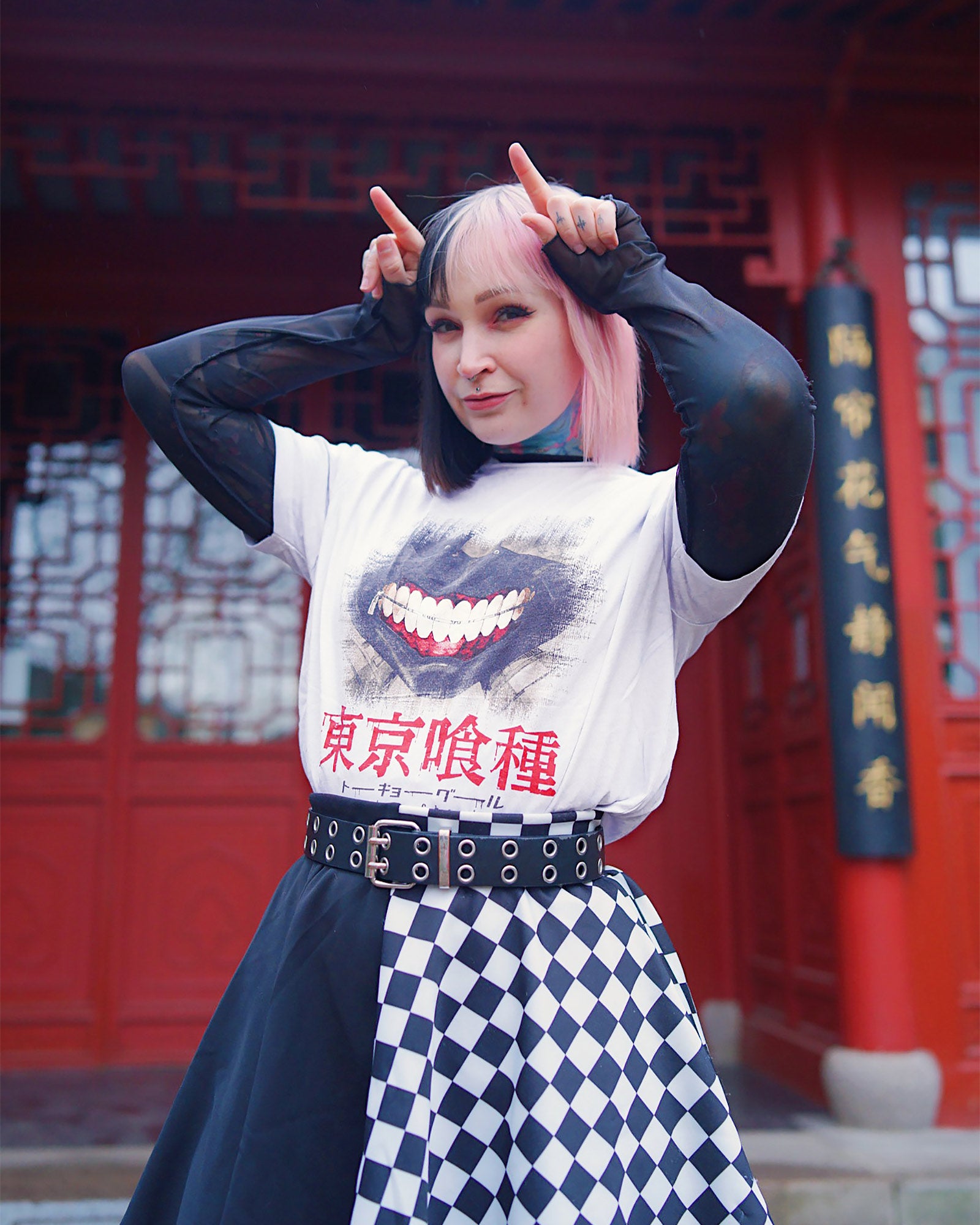 Immagine del prodotto Tokyo Ghoul - T-Shirt con maschera graffiata bianca