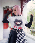 Immagine del prodotto Tokyo Ghoul - T-Shirt con maschera graffiata bianca