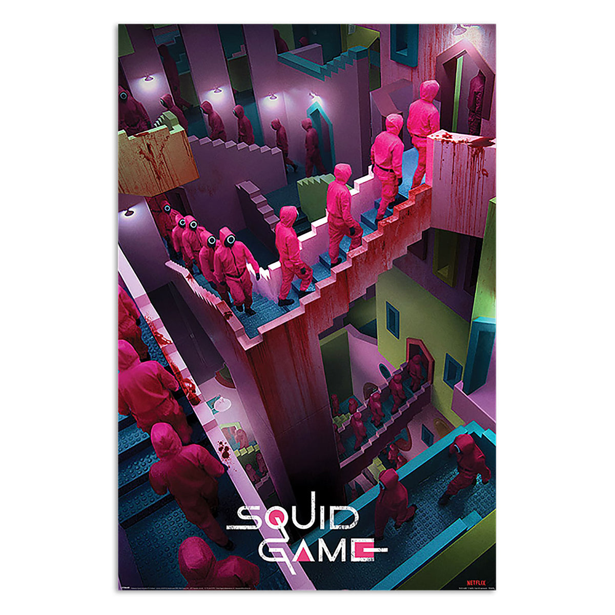Produktbild Squid Game - Crazy Stairs Maxi Poster