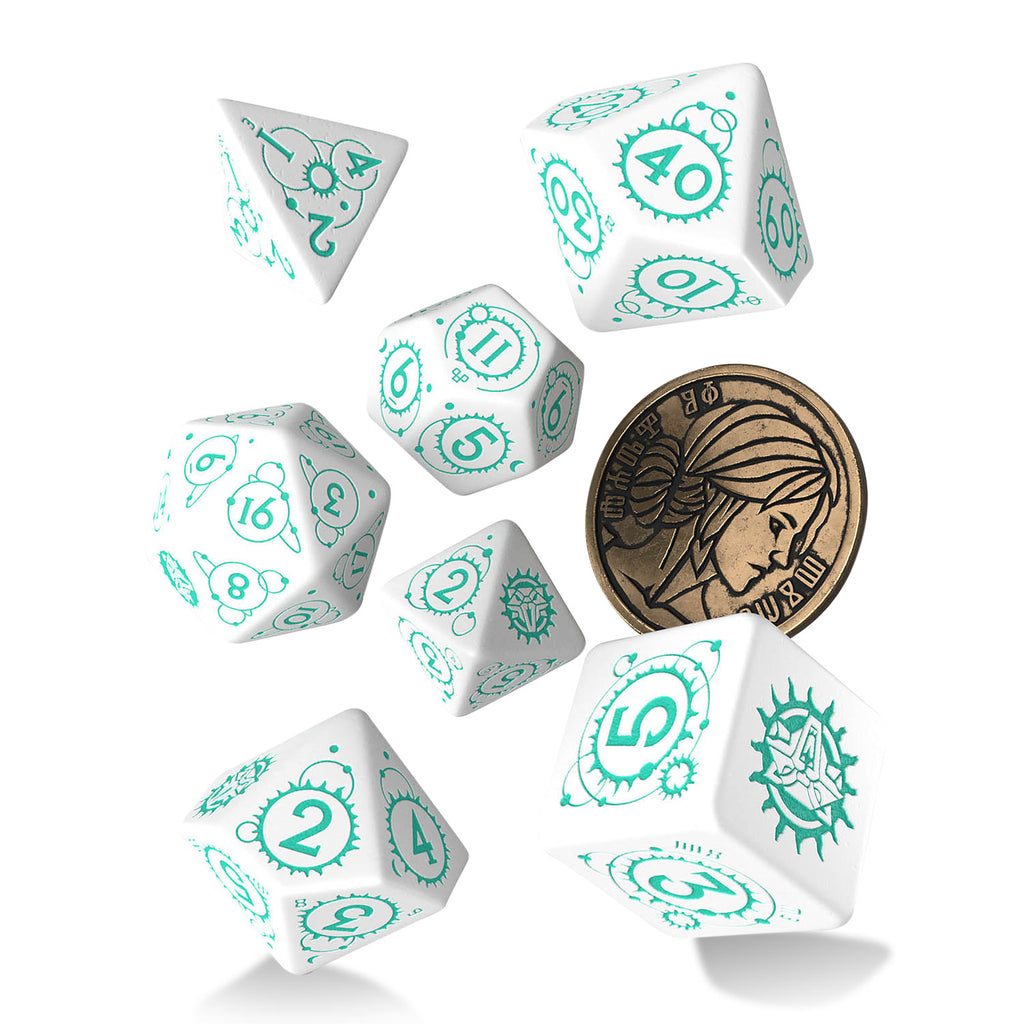 Immagine del prodotto Witcher - Set di Dadi RPG Ciri 7 pezzi con Moneta da Collezione