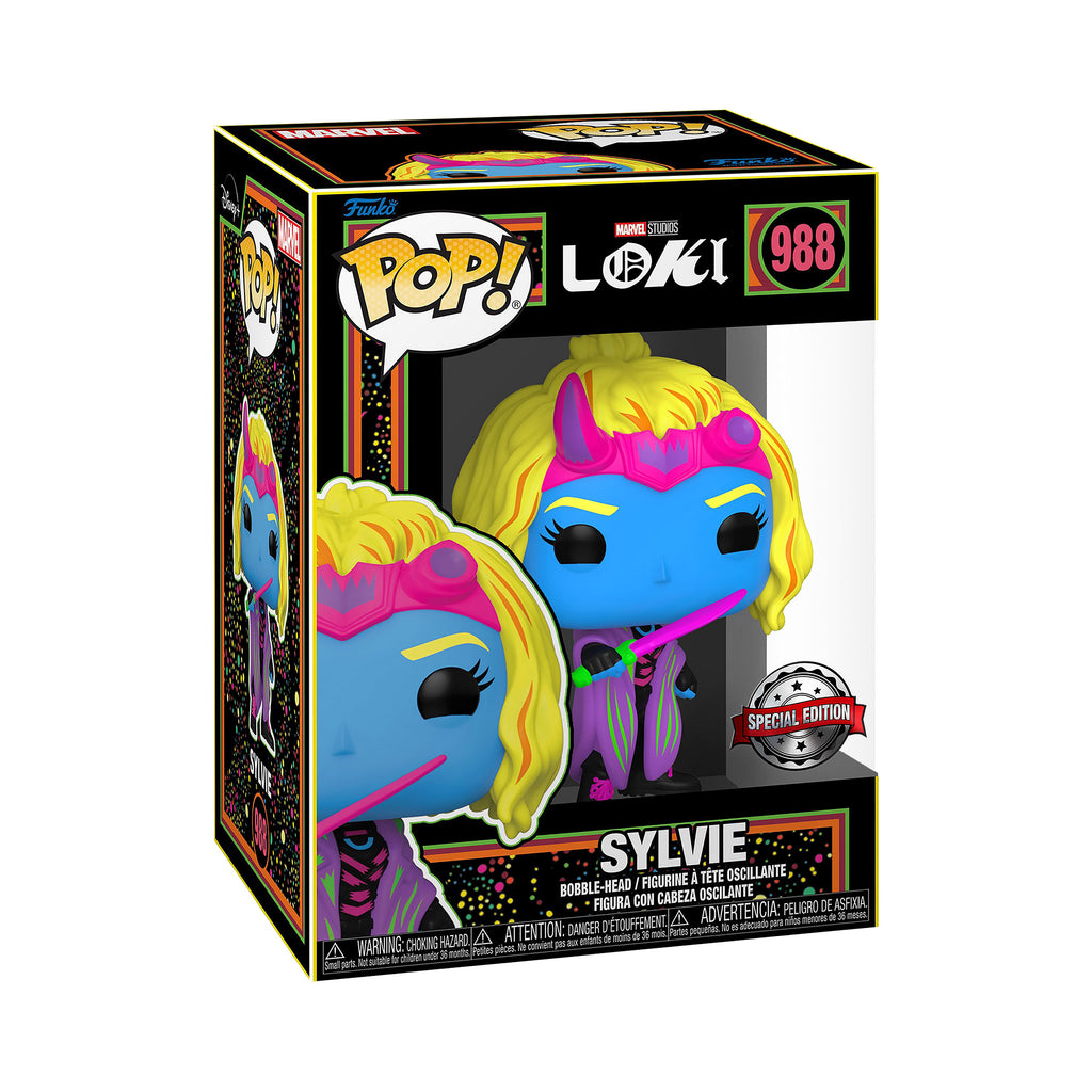 Immagine del prodotto Loki - Sylvie Blacklight Funko Pop Figura con testa oscillante