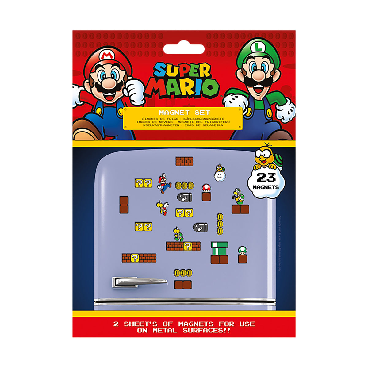 Produktbild Super Mario - Mushroom Kingdom Magnet-Set