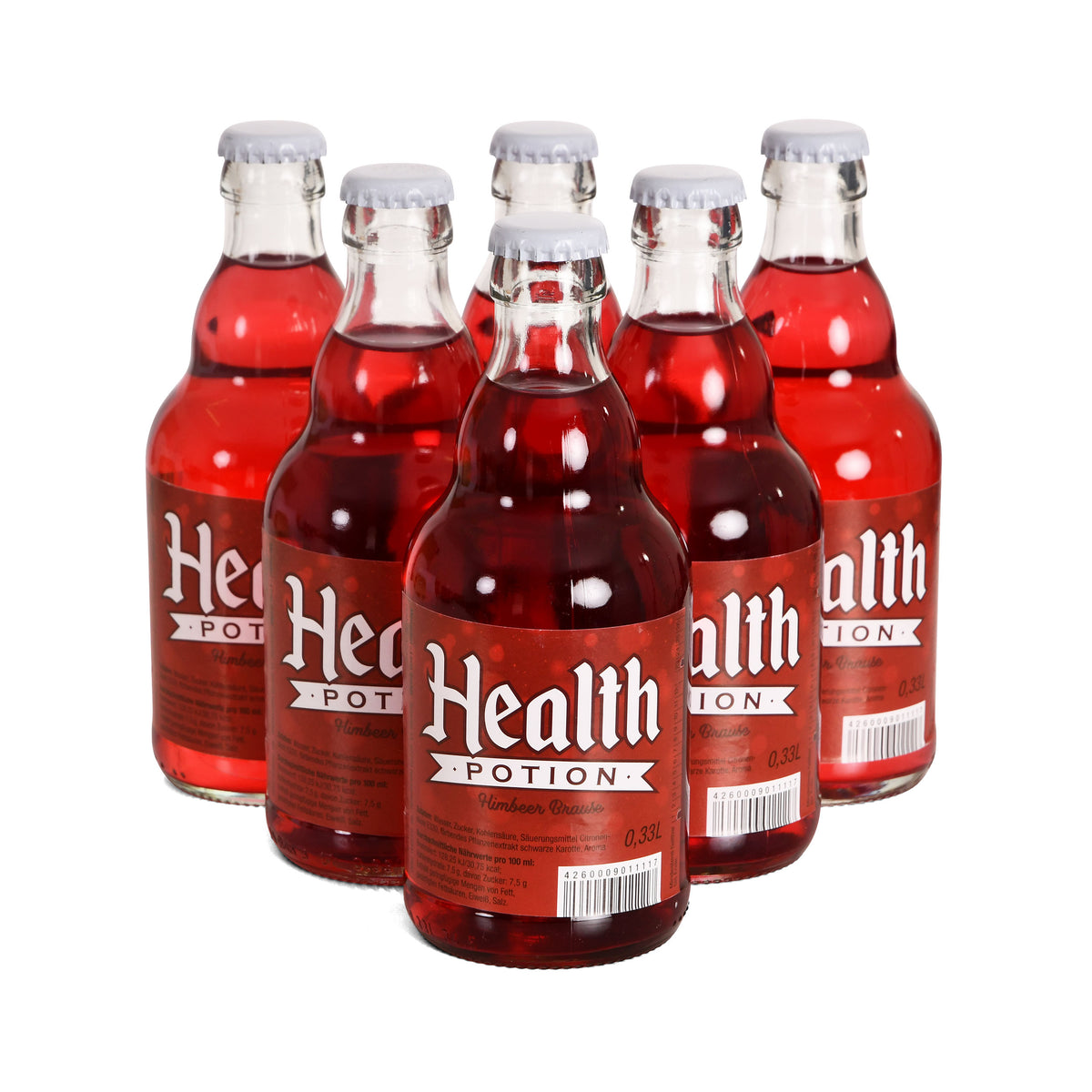 Image produit Bouteille Health Potion à la framboise - pack de 6