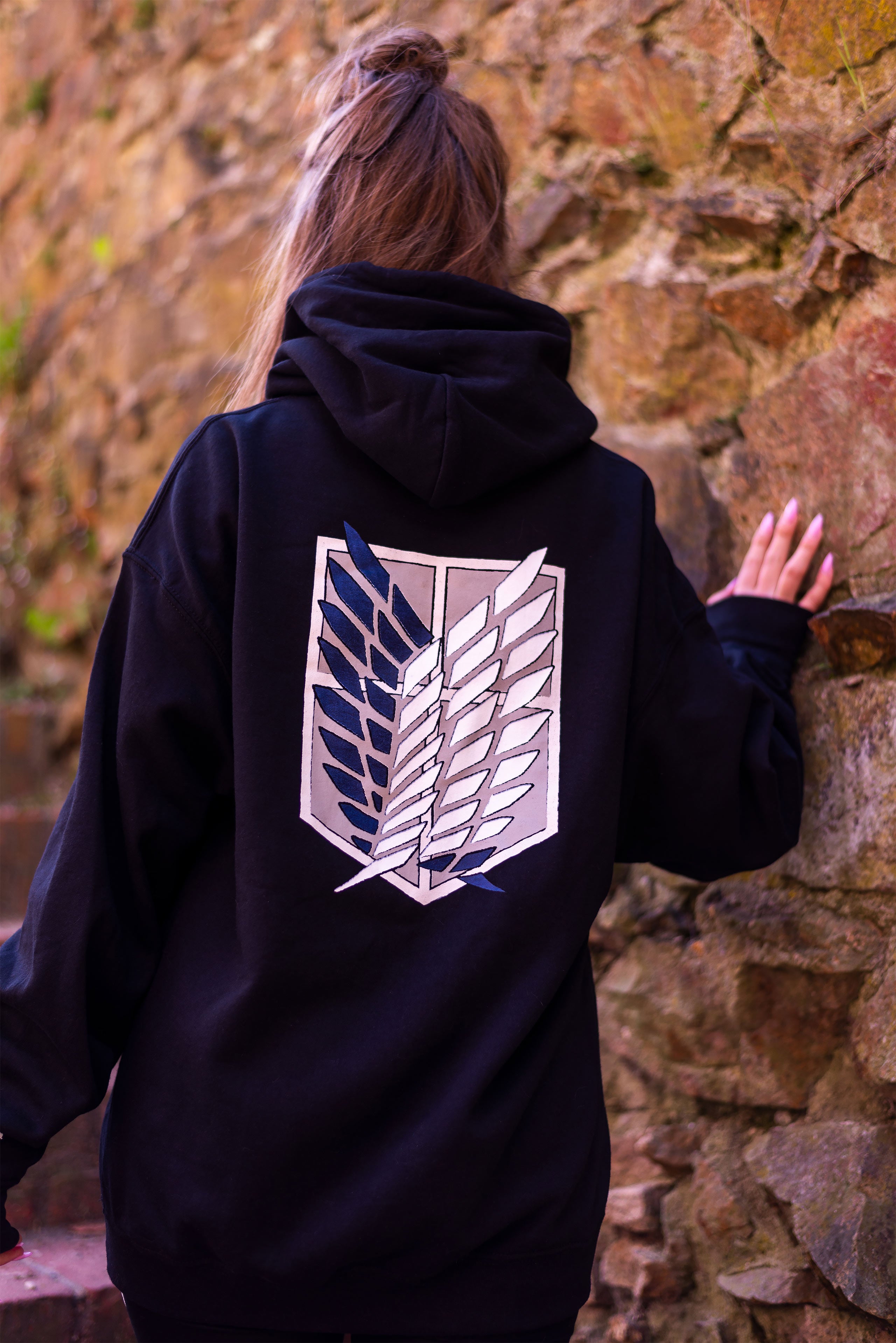 Immagine del prodotto Attack on Titan - Felpa con cappuccio Survey Corps nera