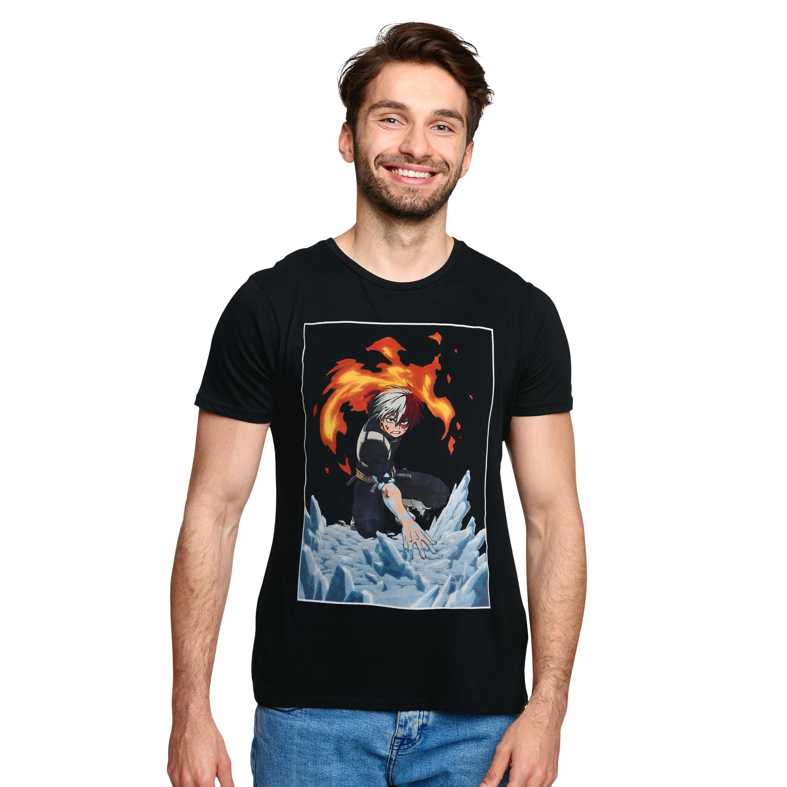 Immagine del prodotto My Hero Academia - T-shirt Todoroki nera