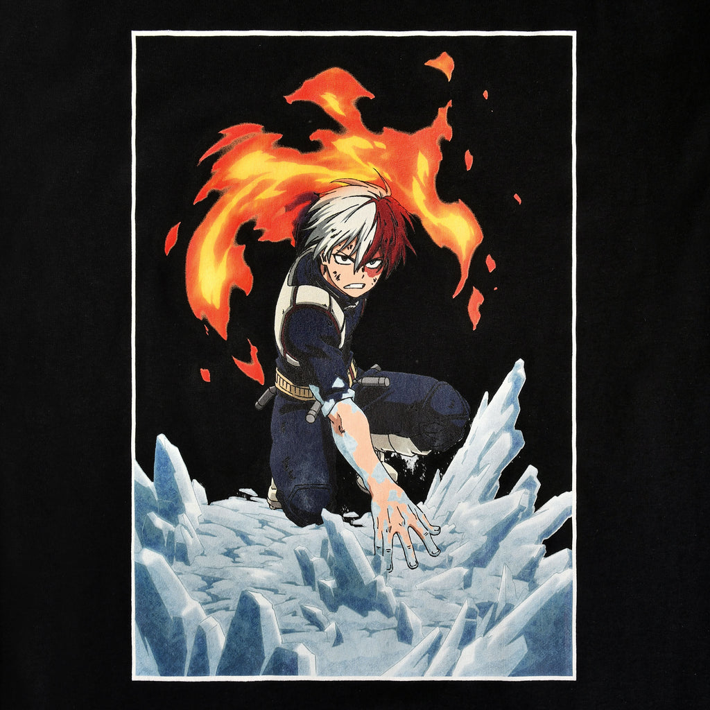 Immagine del prodotto My Hero Academia - T-shirt Todoroki nera