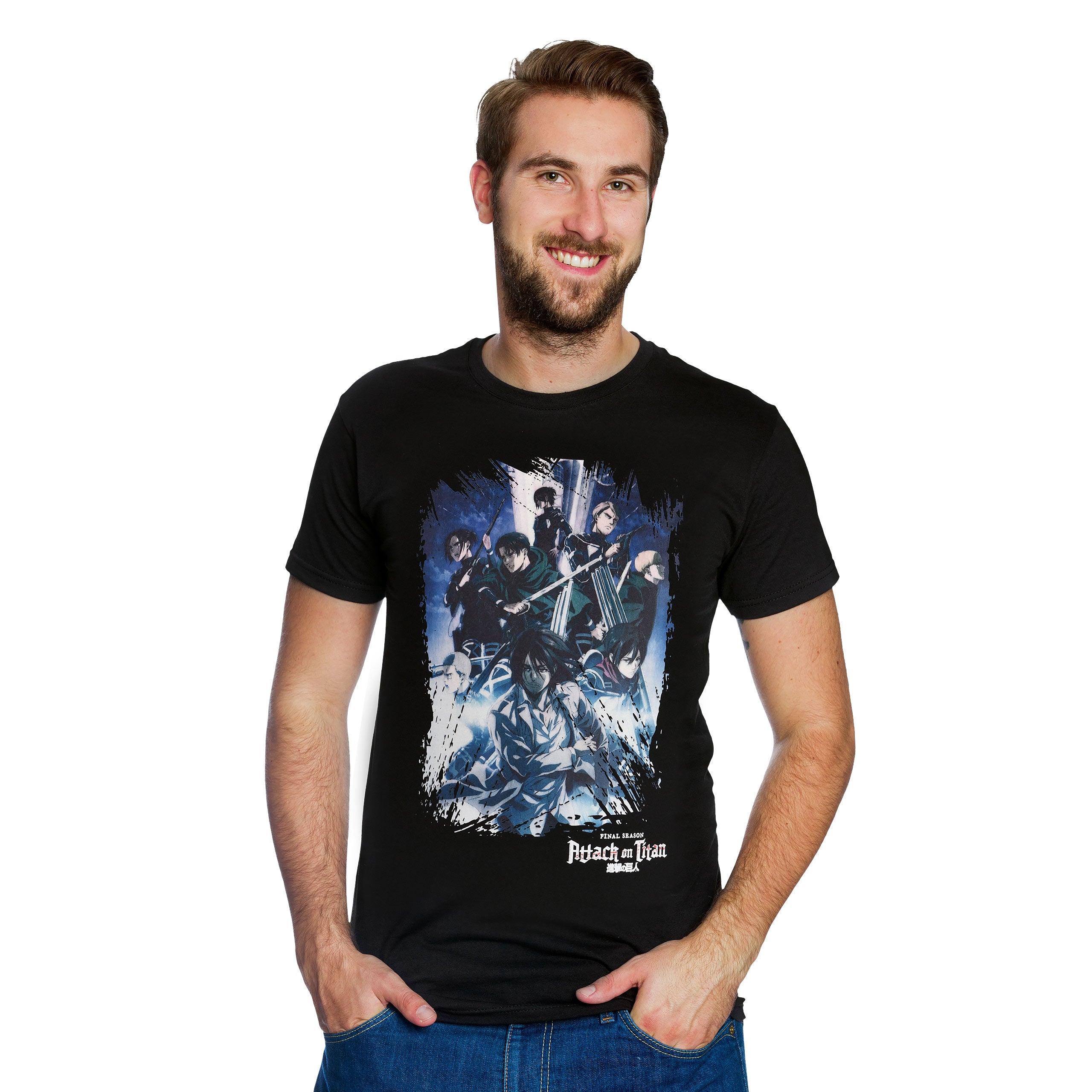 Immagine del prodotto Attack on Titan - T-shirt nera della stagione 4