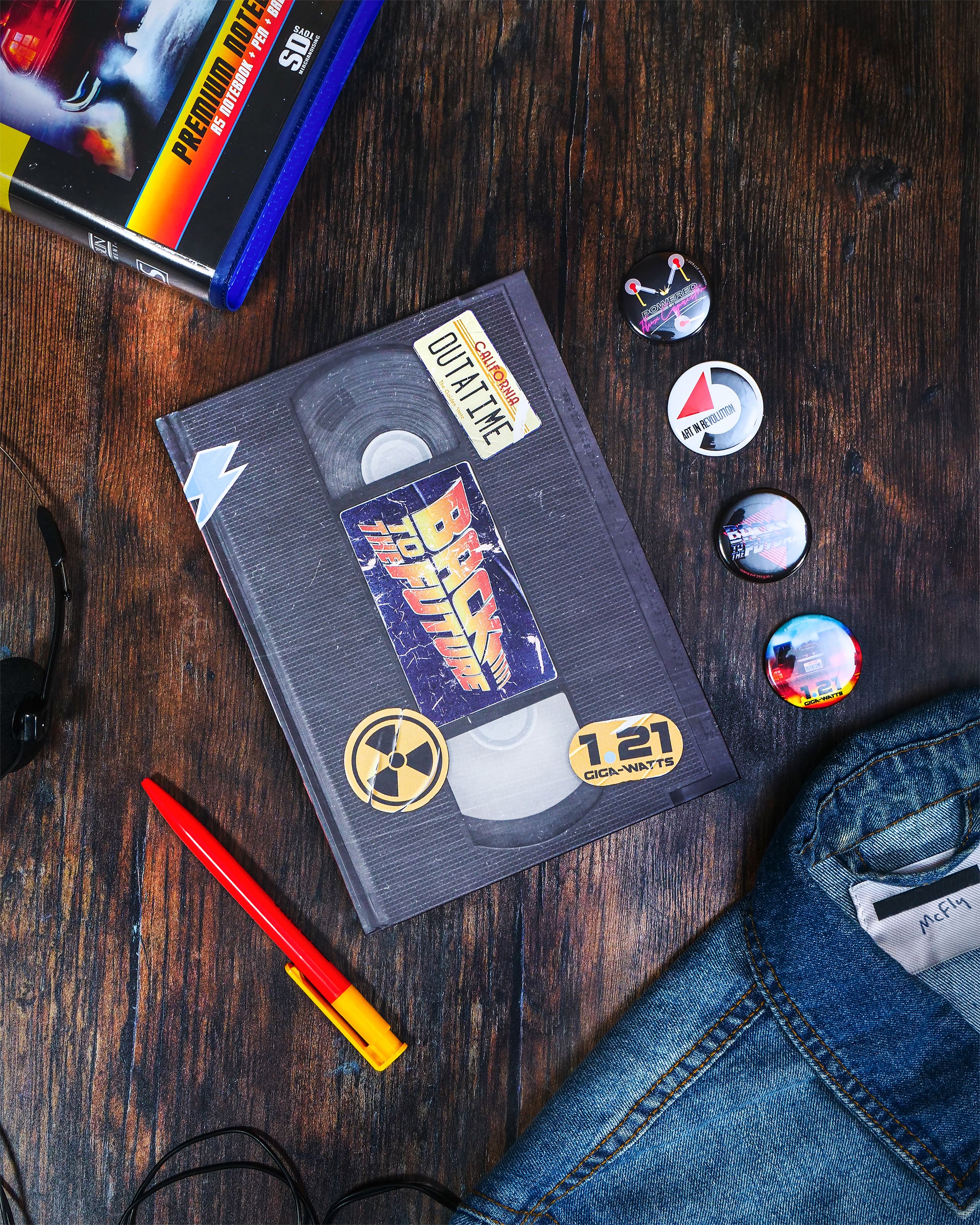 Produktbild Zurück in die Zukunft - VHS Kassette Schreibset 6-teilig