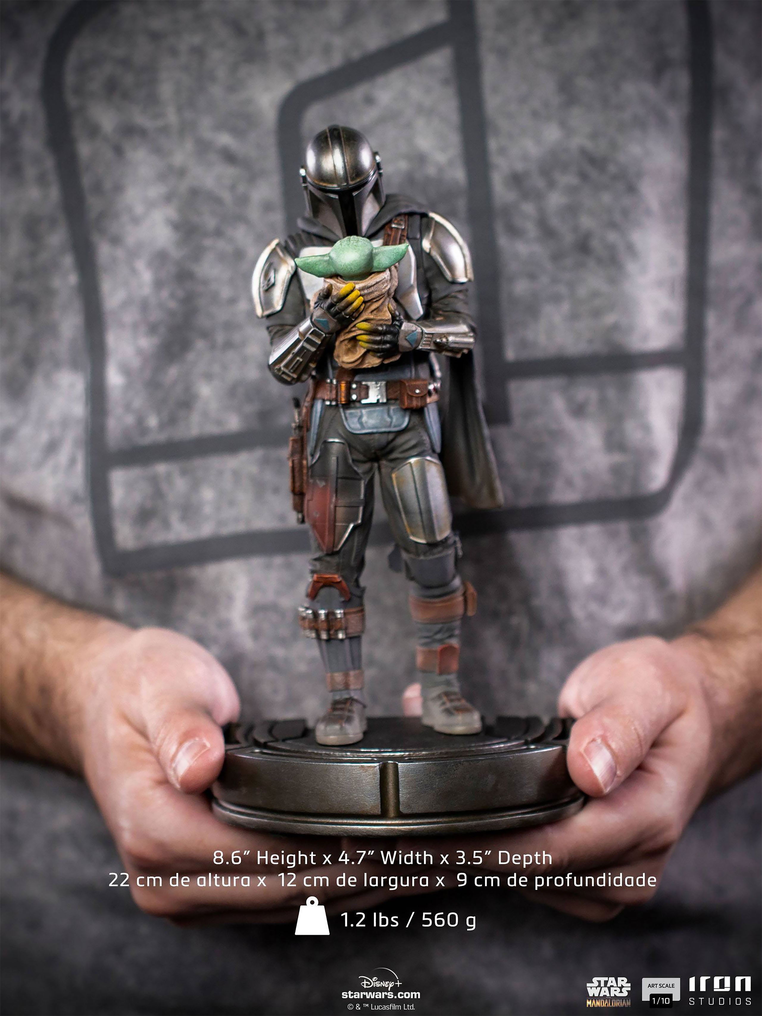 Immagine del prodotto Mando con Grogu BDS Art Scale Deluxe Statue - Star Wars The Mandalorian