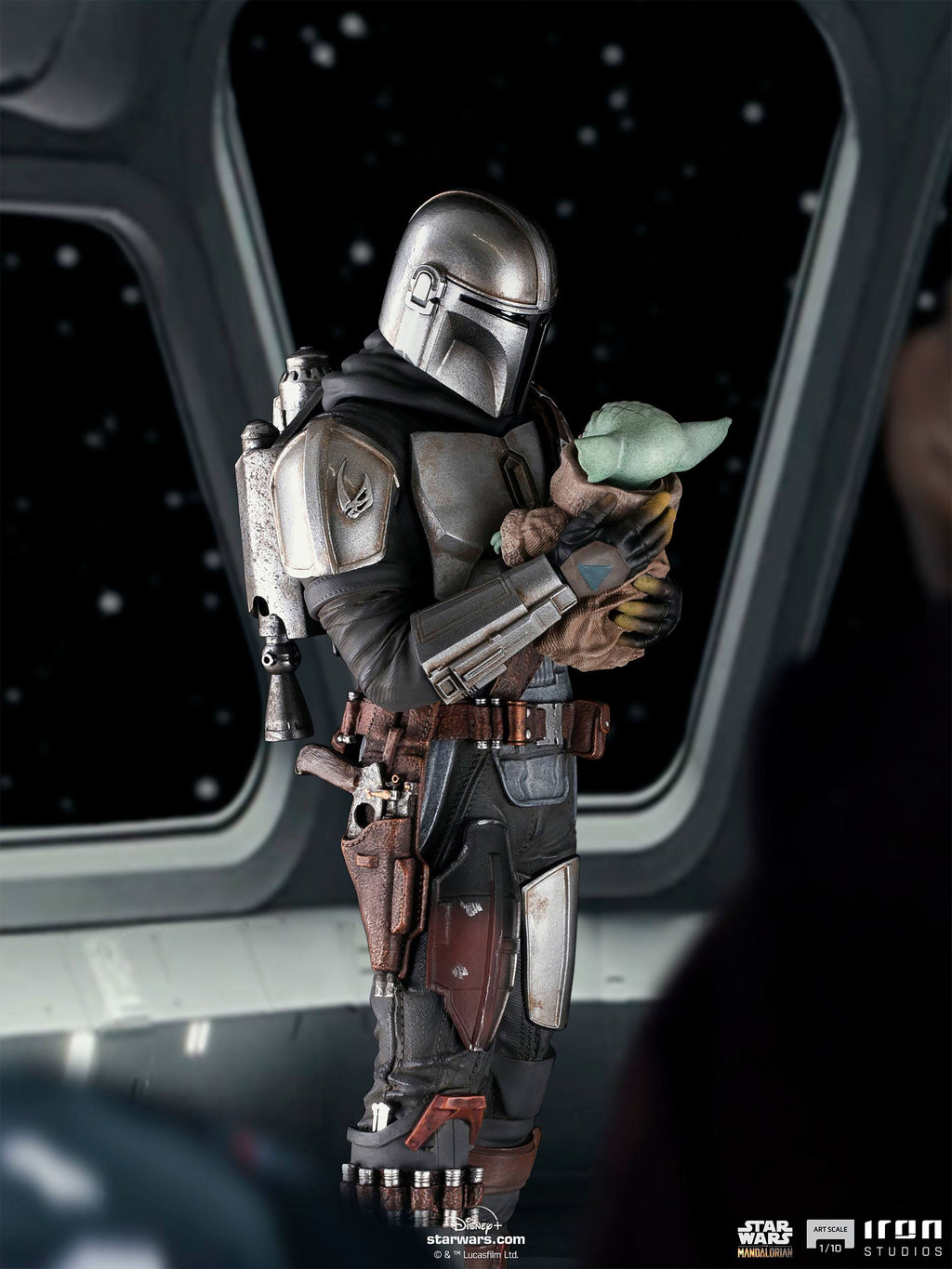Immagine del prodotto Mando con Grogu BDS Art Scale Deluxe Statue - Star Wars The Mandalorian