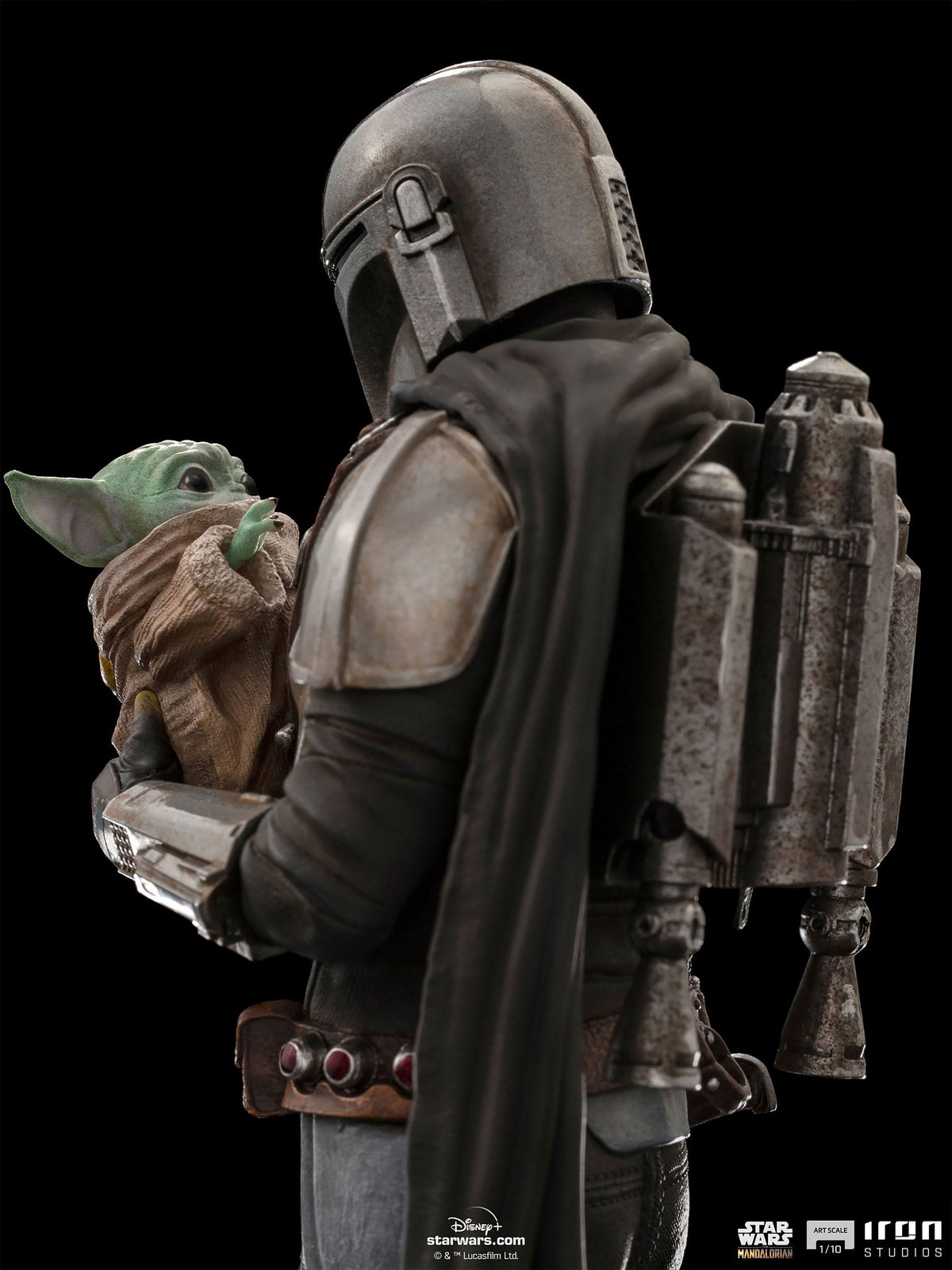 Immagine del prodotto Mando con Grogu BDS Art Scale Deluxe Statue - Star Wars The Mandalorian