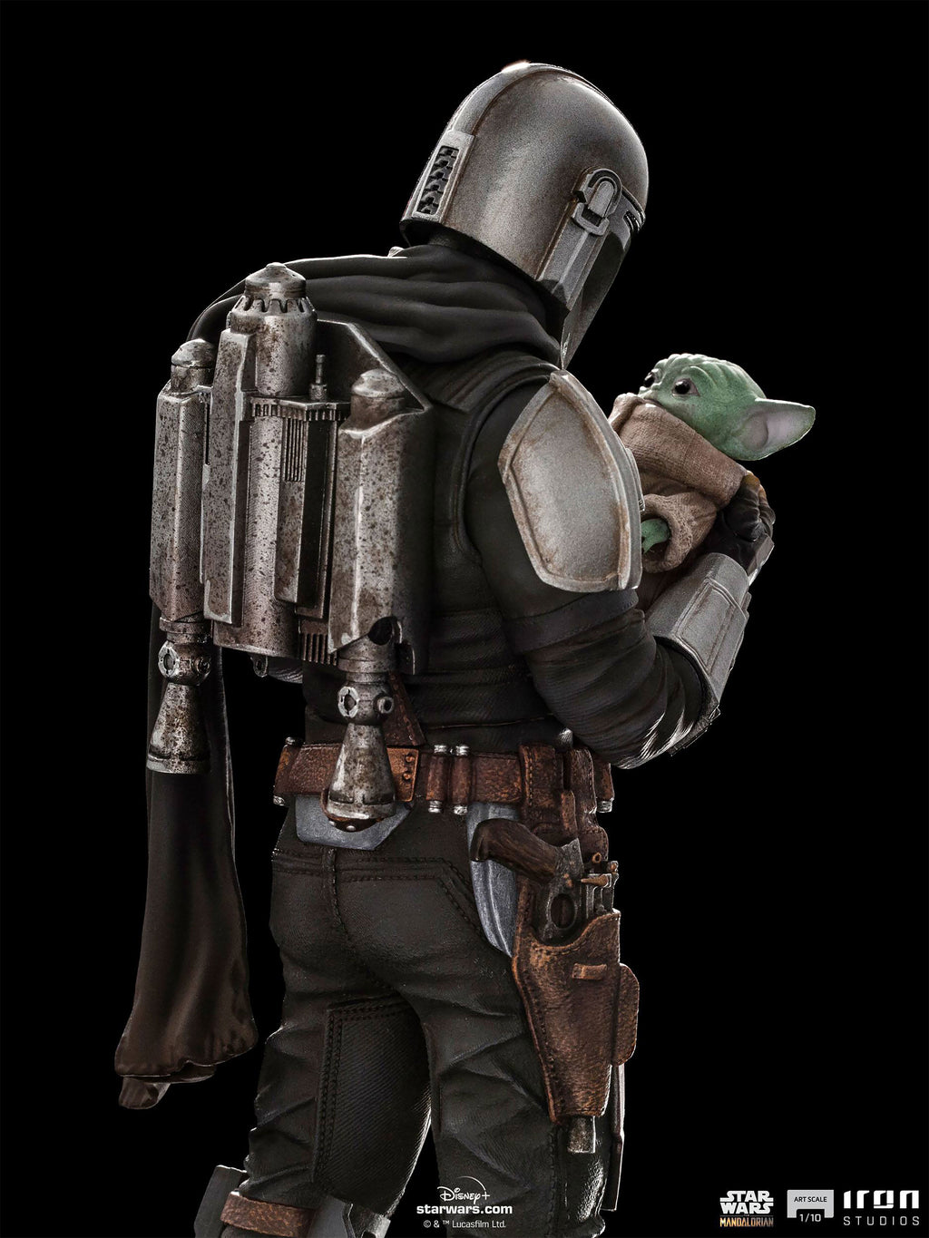 Immagine del prodotto Mando con Grogu BDS Art Scale Deluxe Statue - Star Wars The Mandalorian