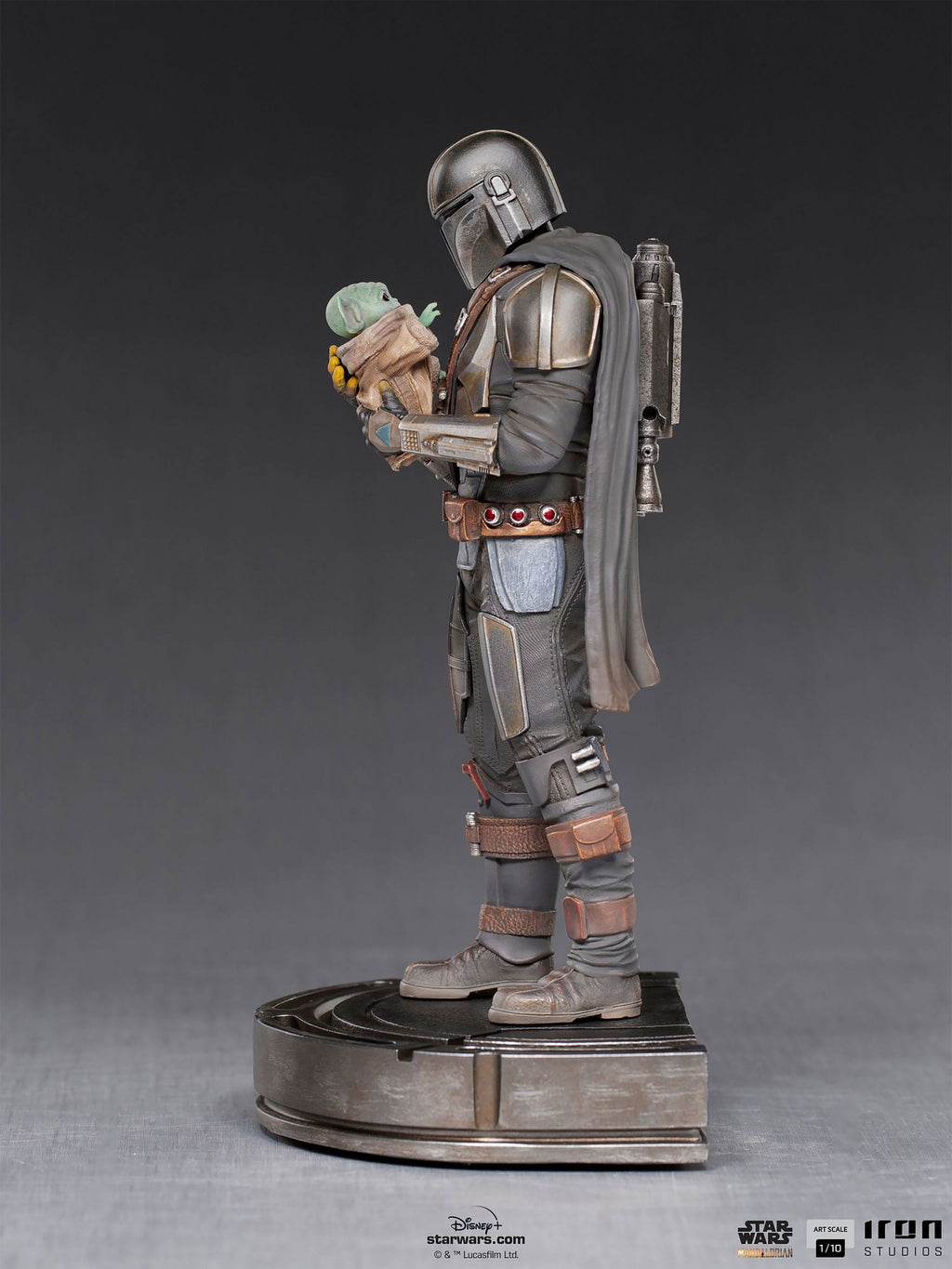 Immagine del prodotto Mando con Grogu BDS Art Scale Deluxe Statue - Star Wars The Mandalorian