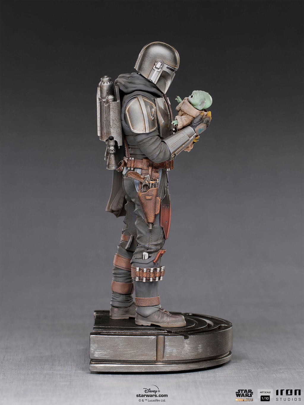 Immagine del prodotto Mando con Grogu BDS Art Scale Deluxe Statue - Star Wars The Mandalorian