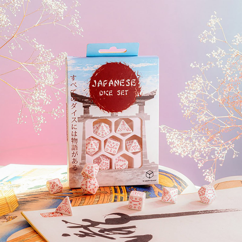 Image produit Japonais - Pétales de cerisier RPG Set de dés 7pcs