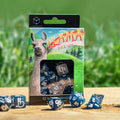 Produktbild Llama Glitter RPG Würfel Set 7tlg
