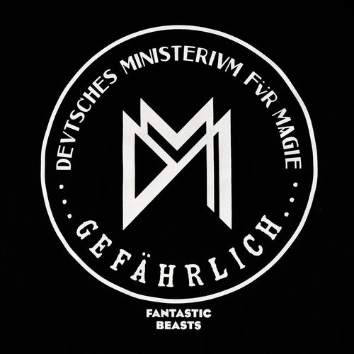 Immagine del prodotto T-shirt nera del Ministero Tedesco della Magia - Animali Fantastici
