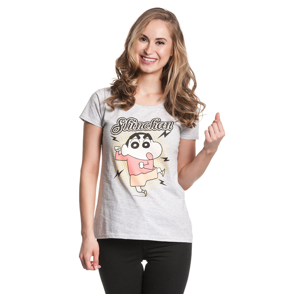 Produktbild Shin-Chan - Dance T-Shirt Damen grau