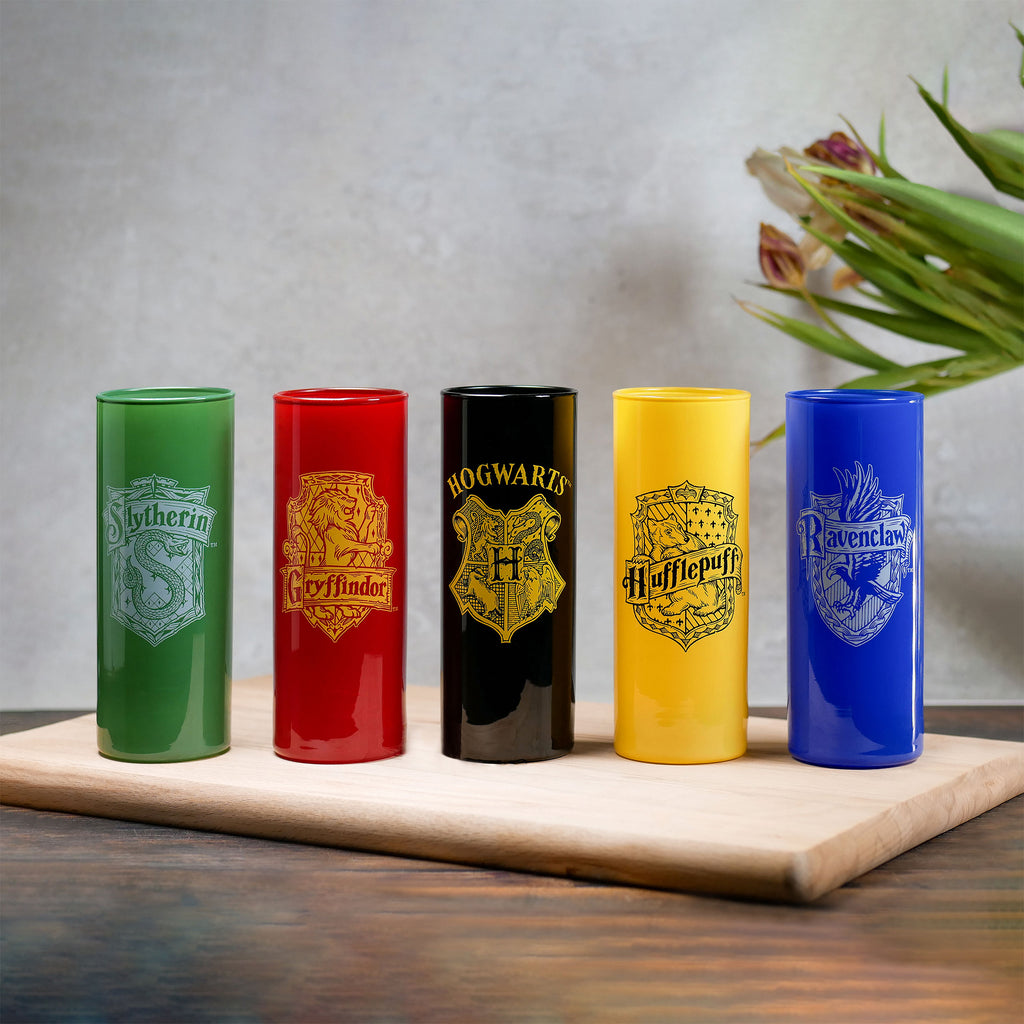 Immagine del prodotto Set di bicchieri delle Case di Hogwarts a 5 pezzi - Harry Potter